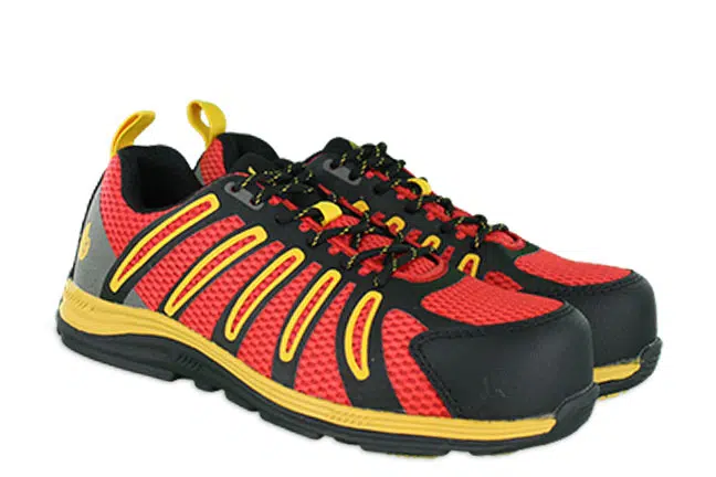 Nautilus N1742 Red Leather/Mesh Shoes Pair