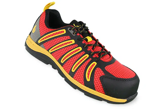 Nautilus N1742 Red Leather/Mesh Shoes Single