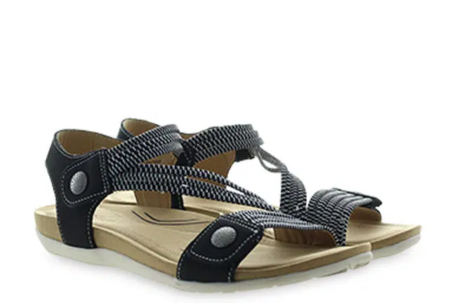 Biza Luna Black Sandals Pair