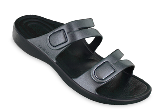 Aetrex Janey Sport L9505 Navy Slide-Sandals Single