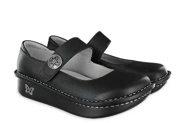 Alegria Paloma PAL161 Black Mary Jane Shoes Pair