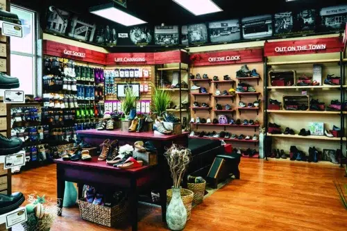 Becks Shoes interior of store