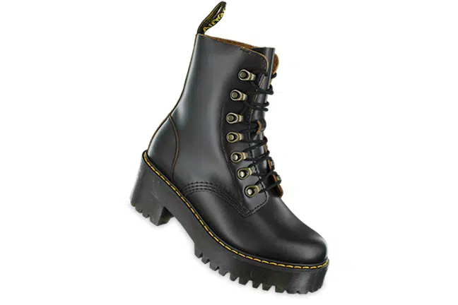 Dr. Martens Leona Vintage Smooth 22601001 Black Boots Single