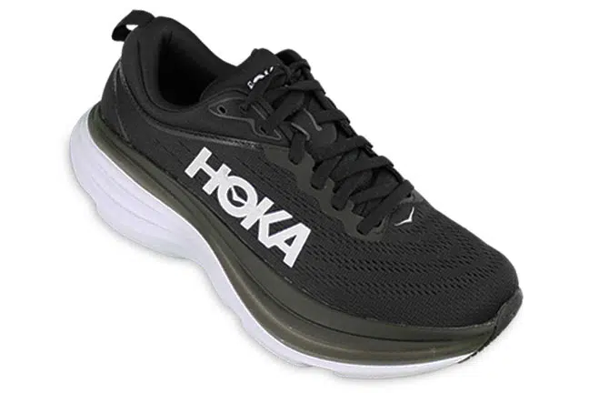 Hoka Bondi 8 1127952 BWHT Black Sneakers Single