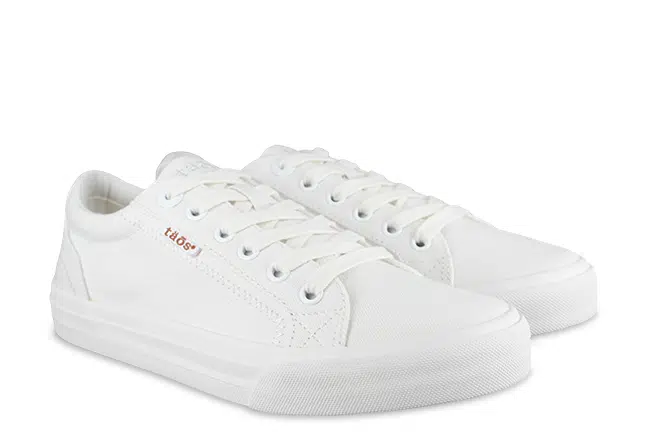 Taos Plim Soul PLS13644 White Sneaker Shoes Pair