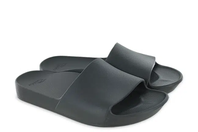 Archies Arch Support Slide SLD-SB-BLK-01 Black Slide-Sandals Pair