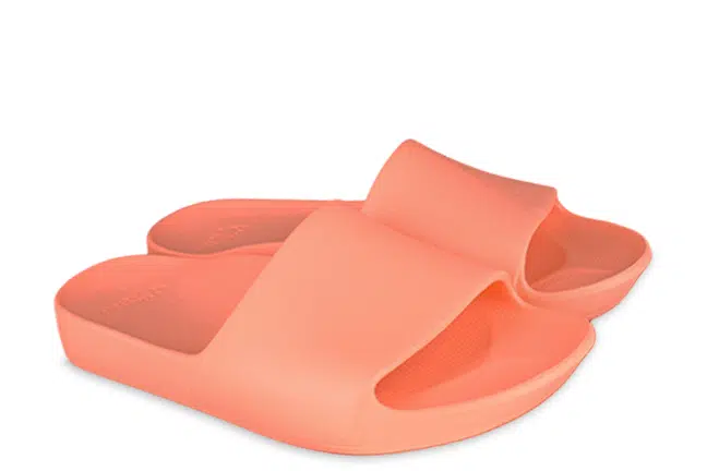 Unisex Archies Arch Support Slide Orange Slip-On Sandal