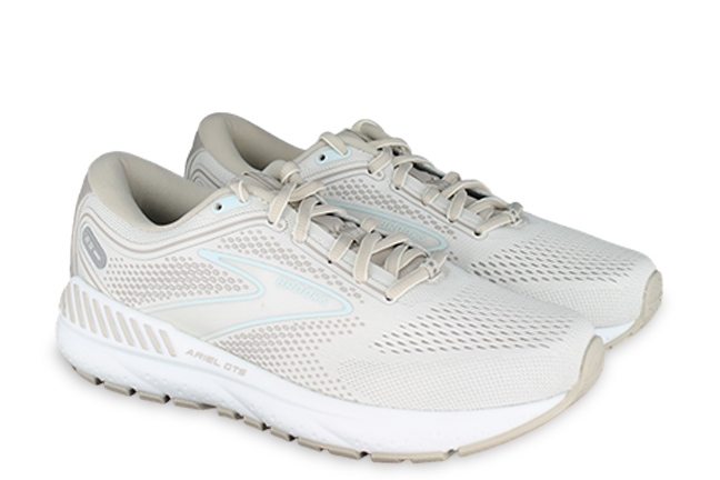 Womens Brooks Ariel GTS 23 Chateau Grey/White Sand Athletic Running Shoe