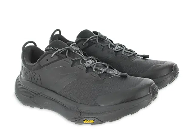 Hoka Transport 1123153 BBLC Mens Mesh Black Shoe