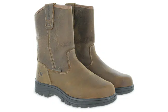 Mens Hytest Knox 2 Wellington ST, EH, SR, MG, WP, Clay Leather Pull On Boot