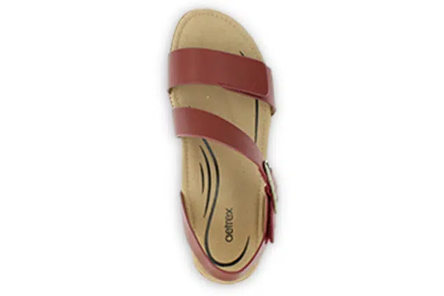 Aetrex Tamara FC108W Red Sandals Top