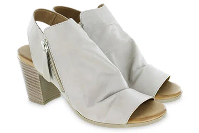 Women’s Biza Norah Stone Leather Stylish, Zip-Up Sandals