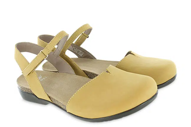 Dansko Rowan 6025-305300 Mustard Dress Shoes Pair