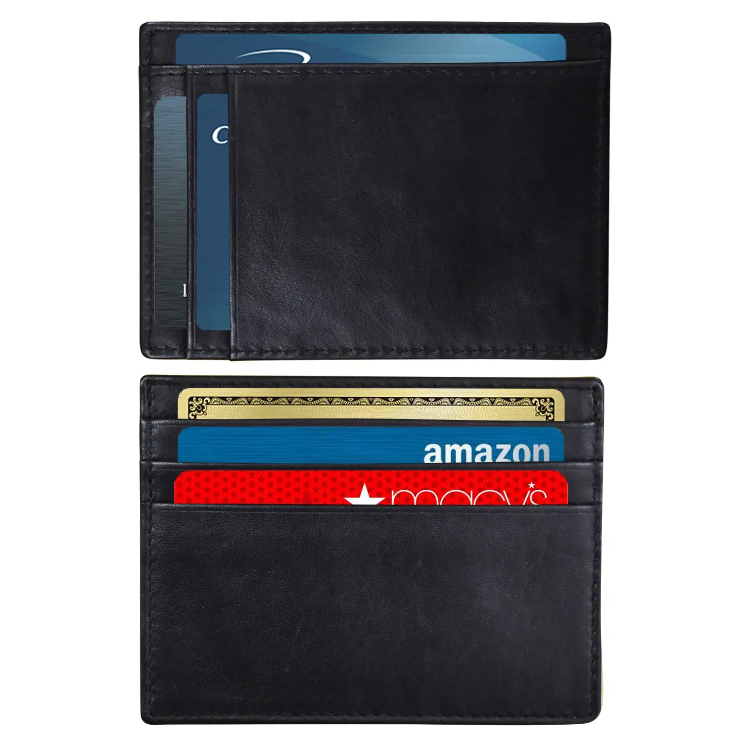 ili 7202 Black Pocket Card Holder