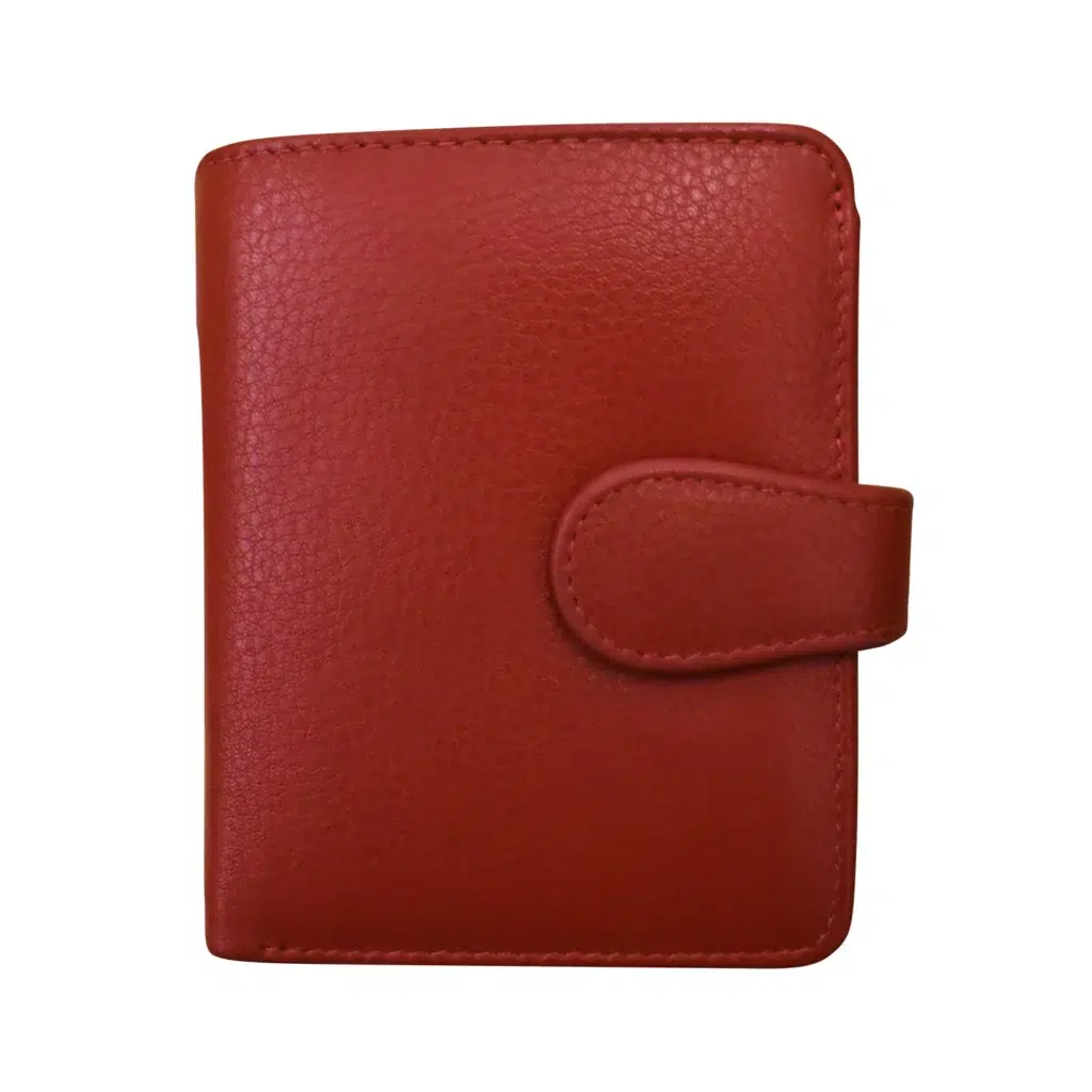 Women’s ili Small Euro Red Leather Wallet