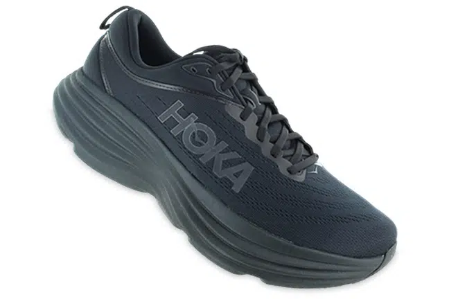 Hoka Bondi 8 1123202 BBLC Black Running Shoes Single