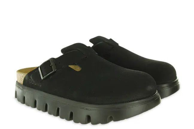 Birkenstock Boston Chunky 1028317 Women's Suede Black Clogs