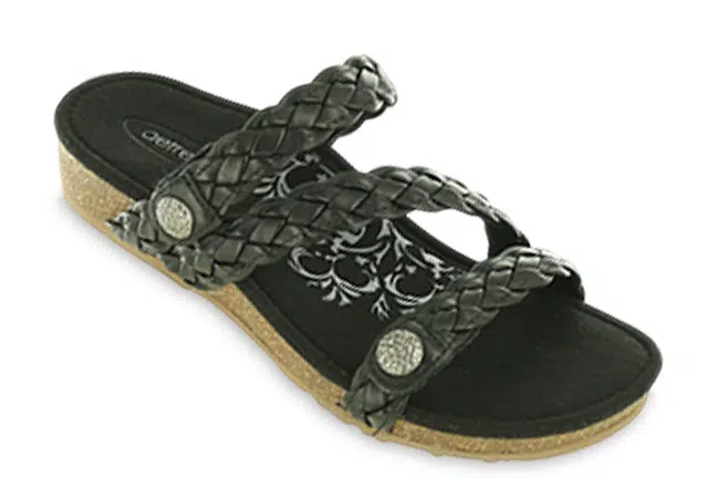 Aetrex Josie SC220 Black Sandals Single