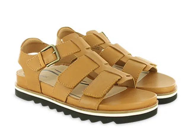 Aetrex Romy SF112W Ginger Sandals Pair