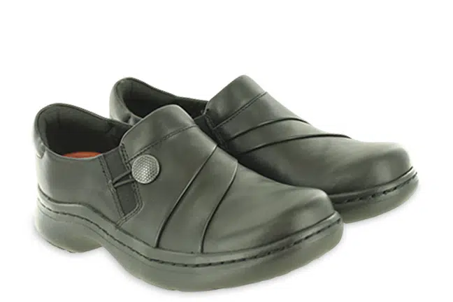 Clarks Pro Lux 26179828 Black Work Shoes Pair