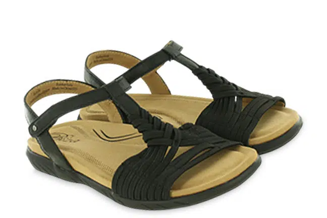 Biza Kate 3045-001 Black Sandals Pair