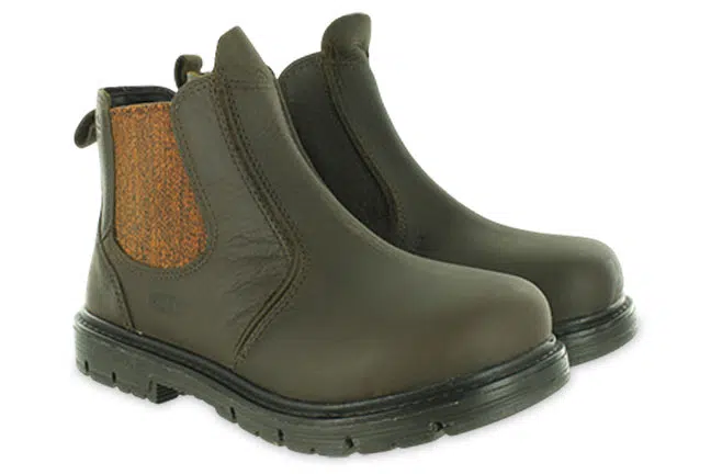Keen Utility San Jose Chelsea 90° 1030649 Dark Brown Work Boots Pair