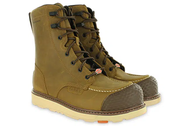 Men’s Brunt Marin Brown Leather Safety Toe Work Boots