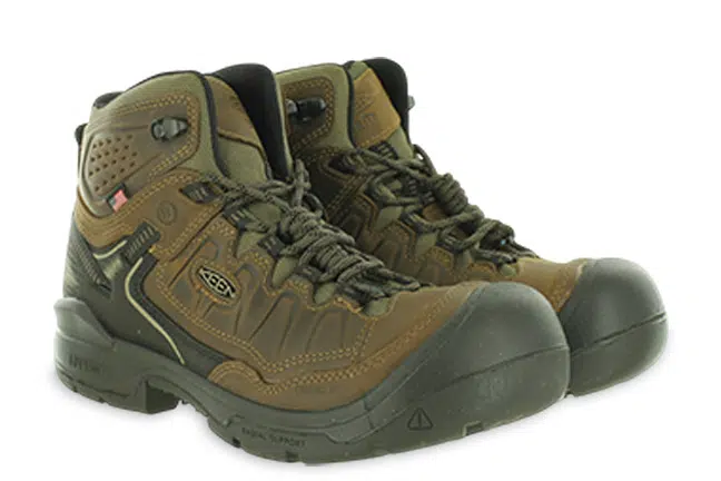 Men’s Keen Utility Targhee IV Brown Leather Safety Toe Work Boots