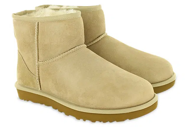 Women’s UGG Classic Mini II Sand Shearling Pull-On Boots