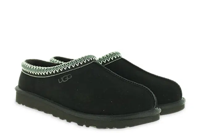 Men’s UGG Tasman II Black Suede Lifestyle Slippers