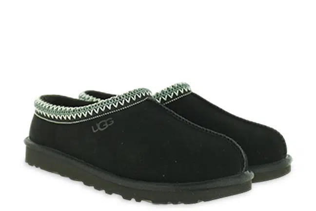 Women’s UGG Tasman II Black Suede Lifestyle Slippers