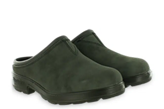 Unisex Blundstone Originals Black Leather Slip-On Clogs