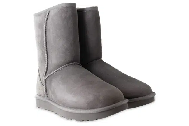 Women’s UGG Classic Short II Grey Suede Lifestyle Pull-On Boots