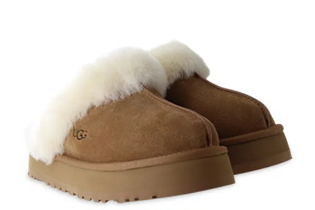 Women’s UGG Disquette Chestnut Suede Slippers