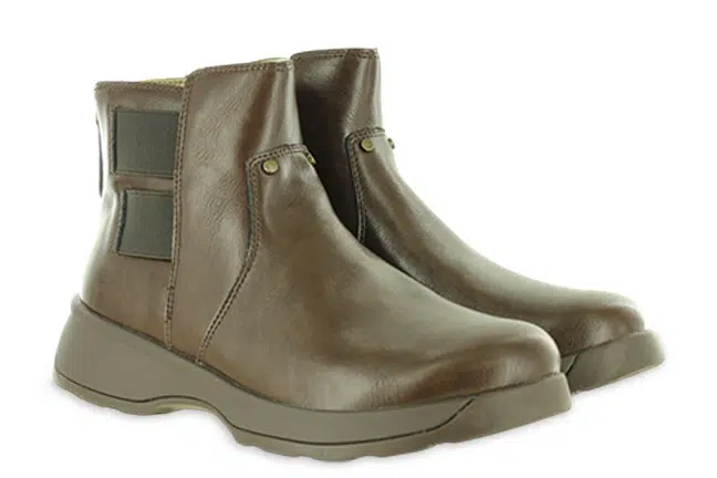 Women’s Alegria Jordyn Brown Leather Zip-Up Boots