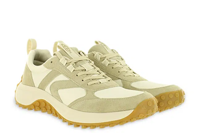 Men’s Keen KS86 Taupe Leather Athletic Trail Running Sneakers