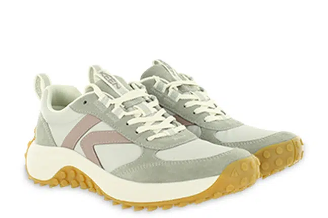 Women’s Keen KS86 Taupe Leather Athletic Running Sneakers