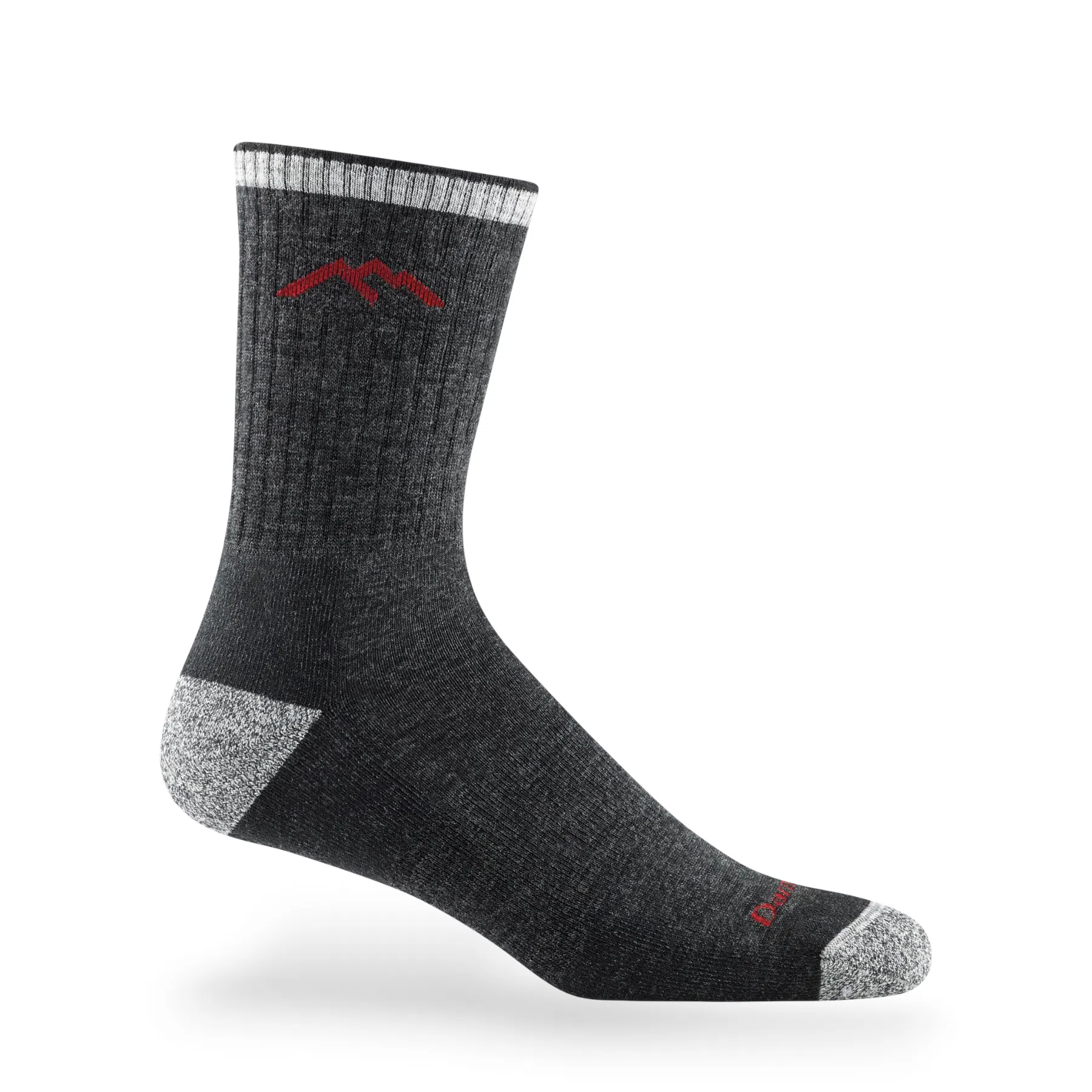 Darn Tough men's midweight micro crew sock black merino wool