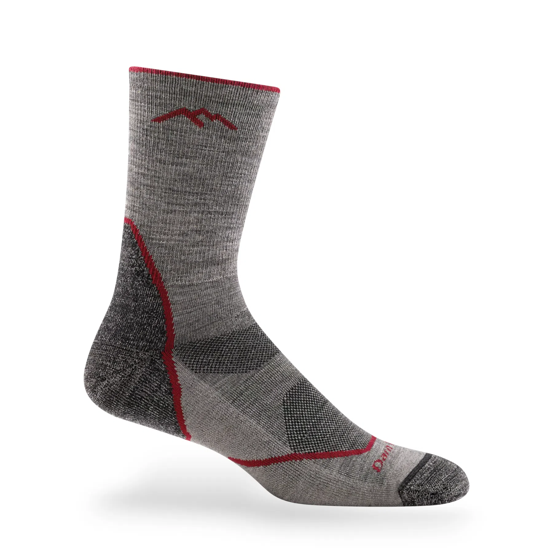 Darn Tough men's light hike micro crew sock taupe merino wool