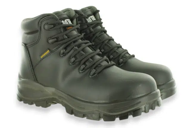 Women’s Adtec 8903BLK Black Leather Safety Toe Work Boots