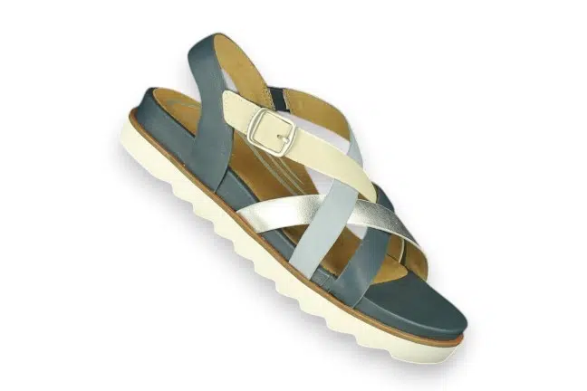 Aetrex Carmen SF135NVY Navy Sandals Single