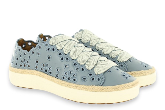 Aetrex Charlotte CA718 Blue Sneaker Shoes Pair