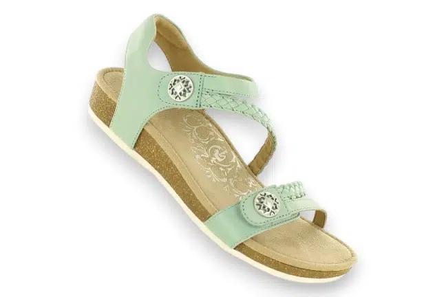 Aetrex Jillian SC446 Sage Sandals Single