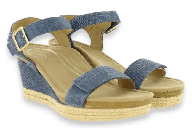 Aetrex Sydney EW710 Blue Sandals Pair