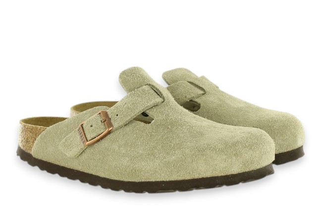 Birkenstock Boston 560773 Taupe Clogs Pair