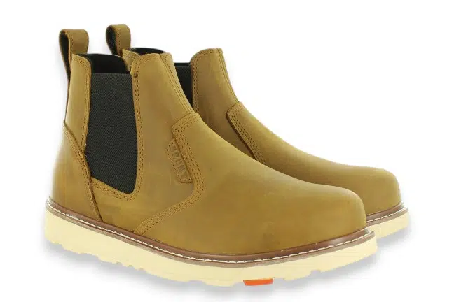 Men’s Brunt Ohman Brown Leather Soft Toe Pull-On Work Boots