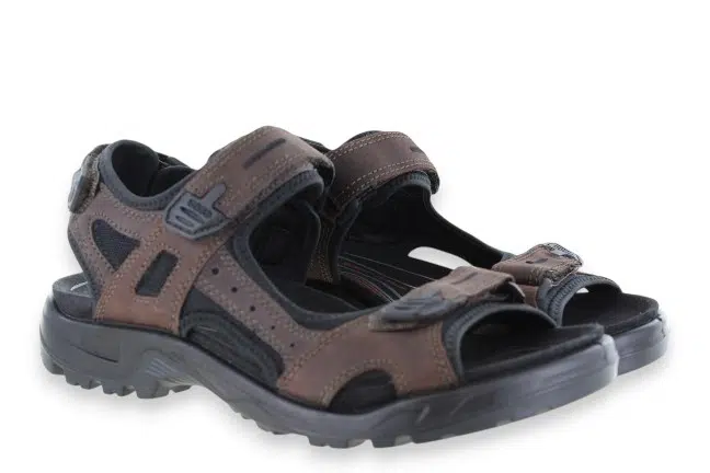 Ecco Outdoor Yucatan 06954-58290 Mocha Sandals Pair