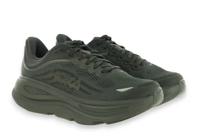 Hoka Bondi 9 1162012-BBLC Black Running Shoes Pair