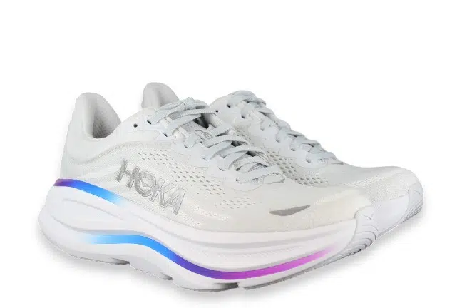 Women’s Hoka Bondi 9 White Regular Athletic Running Shoes