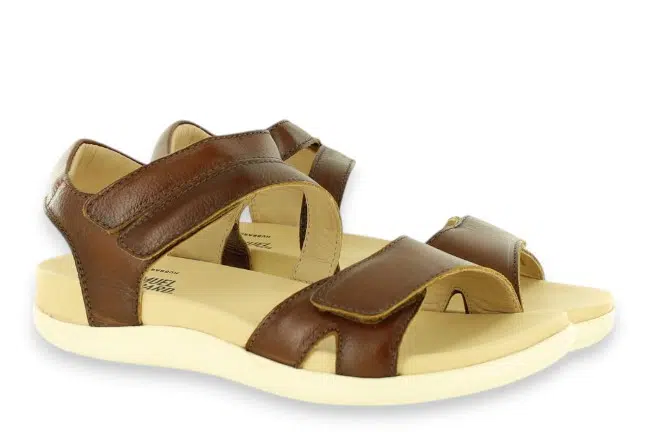 Samuel Hubbard Capri W1755-165 Cognac Sandals Pair